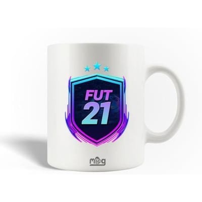 Mug en Céramique FIFA 21 Ultimate Team FUT 21 Jeu vidéo Logo Violet Bleu
