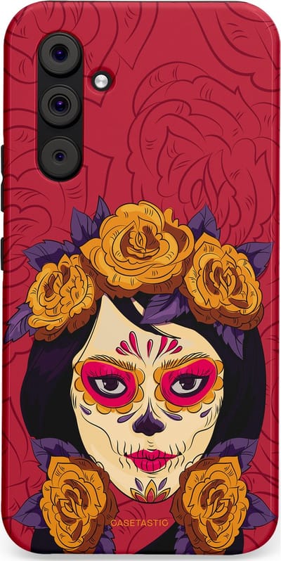 Casetastic Hoesje Geschikt voor Samsung A54 (5G) - Stijlvolle Beschermende Duo-layer Case - Middernachtmasker