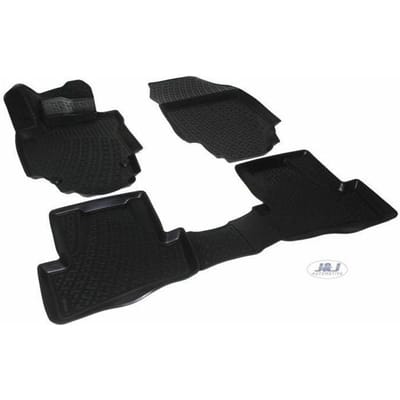 J&J AUTOMOTIVE | Tapis De Sol En Caoutchouc 3D Exclusive Pour Renault Captur 2014-2019 noir