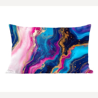 Sierkussens - Kussentjes Woonkamer - 60x40 cm - Marmer - Modern - Goud
