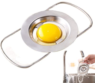 QTTVBTNA -Eier Separator – Spiraalvormige Yolk Separator voor Koken en Bakken – Roestvrij, Vaatwasserbestendig – Handige Keukenhulp voor Thuis en Professionele Koks