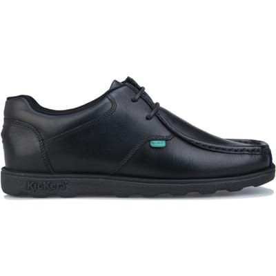 Nieuwe heren/heren zwarte kickers fragma veterende casual schoenen.