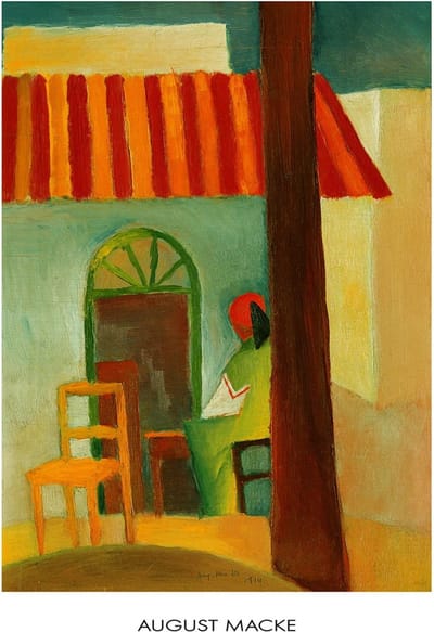 Kunstdruk August Macke - Caffe Turco 60x80cm