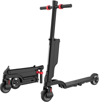 X6 - Elektrische Step - de meest compacte elektrische step ter wereld - Snel opvouwbaar ontwerp - Een stabiel platform en twee remstande - verwijderbare accun voor ultieme controle - LCD-scherm met menu-instellingen, boordcomputer.