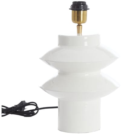 Light & Living Tafellamp Petch - Wit - Ø22x26cm - Modern - Woonkamer - Slaapkamer