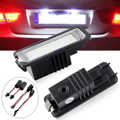 TLVX LED Kenteken Units Storingsvrij 2 stuks geschikt voor Volkswagen – Canbus – Perfecte Pasvorm – 6000K wit licht – Autoverlichting – 12V – Plug and Play – Polo – Golf 4 – Golf 5 – Golf 6 – Golf 7 – Scirocco (2 stuks)