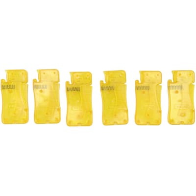 6 Pièces Enfile-aiguille Automatique Jaune DIY Artisanat Entonnoir Design Enfile-aiguilles pour Personnes Âgées