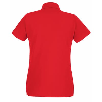 Fruit of the Loom Dames/Dames Lady Fit Poloshirt met korte mouwen (Helder rood)