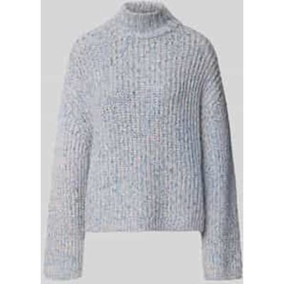 Gebreide pullover met opstaande kraag
