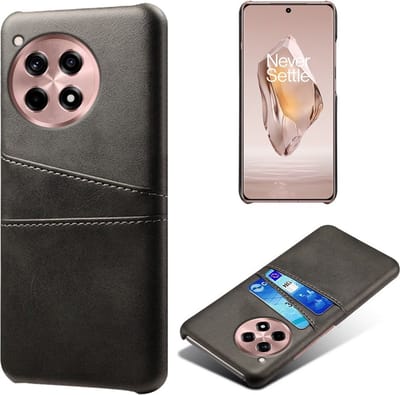 Coverup Hoesje - Geschikt voor OnePlus 12R Hoesje - Coverup Dual Card Back Cover - Zwart