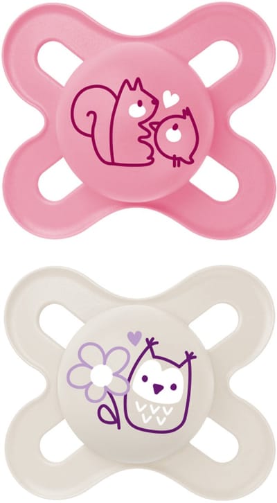 MAM - Start Silikon Speen - Siliconen - 0-2 Maanden - Extra Dun - Roze - 2 stuks