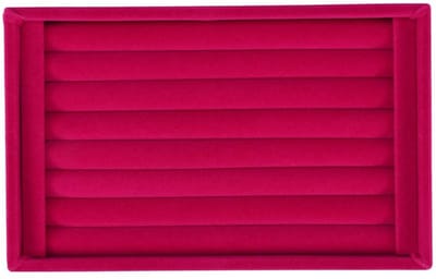 Dailygoods- Sieradenhouder met Flanellen Oppervlak - Ringdisplay - Juwelen Organizer - 7 Vakken - Voor 50-70 Ringen - Houtmateriaal Beschermt tegen Slijtage - Juwelendoos