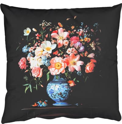 Sierkussens - Kussentjes Woonkamer - 50x50 cm - Roze - Bloemen - Vaas - Kleuren