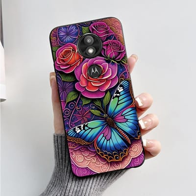 Hoesje Cover Voor Motorola Moto G7 Play Prachtig Hoesje Zachte Siliconen Shell Voor Motorola Moto G7 Power Schattig Cartoon Zwart Hoesje Moto G7 Power