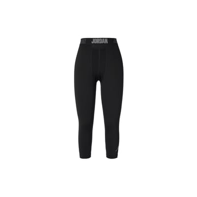 Jordan Sneldrogend Hardloop Compressie Driekwart Legging Heren Onderkleding Zwart 724777-010 S gray