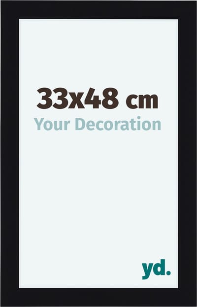 Your Decoration - Fotolijst 33x48 cm - MDF - Zwart Mat - Como