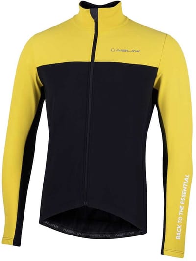 Nalini - Heren - Fietsjack winter - Warm Wielrenjack - Geel - Zwart - NEW ROAD JKT - M