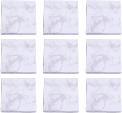 Dailygoody - PandaHall 18-delige Witte Marmer Effect Sieraden Dozen - Vierkante Cadeauverpakking voor Ringen en Kettingen