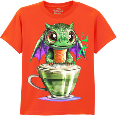 KIDS Draak Matcha Latte Dragon The Coloured House KIDS T-shirt XL