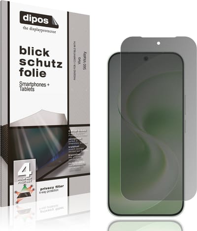 dipos – Matte Privacy Screenprotector geschikt voor Vivo S60 Vitality | Anti-Spy Beschermfolie