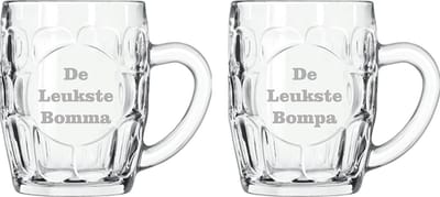 Bierpul gegraveerd - 55cl - De Leukste Bomma-De Leukste Bompa