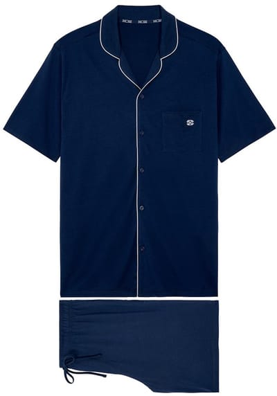 HOM - Rafael Pyjama set korte broek - Navy - mannen - S