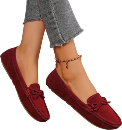 Bovista Loafers Dames - Met Hak - Damesschoenen - Instappers - Bordeauxrood - Maat 36.5