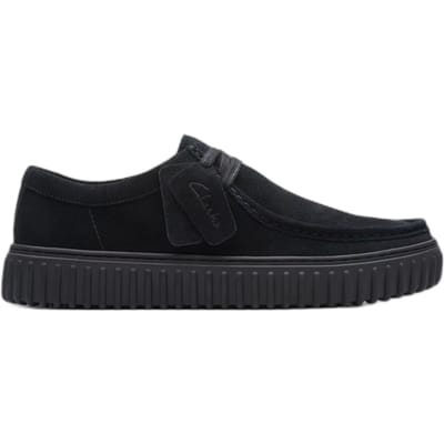 CLARKS Torhill Lo Heren Veterschoenen - Suede - Zwart