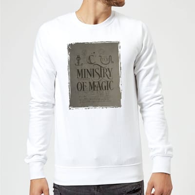 Harry Potter Ministry Of Magic trui - Wit - S