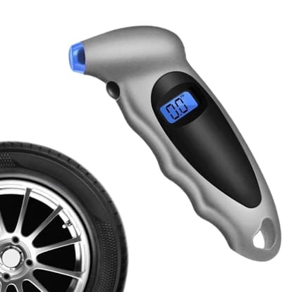 Bandenmeter - Luchtmeter - Bandenspanning Controleren - Verlicht LCD Scherm - 100 PSI - Zwart
