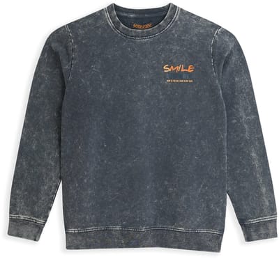 4PRESIDENT Sweater jongens - Ombre Blue - Maat 92 - Jongens trui