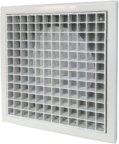 Ventilatierooster Wit - Luchtuitlaat Rooster - Ventilatie Afwerking - Met Anti-insectengaas - 5 Inch 125mm