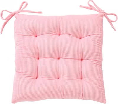 Zijdezachte Corduroy Stoelkussen met Stevige Touwen voor Optimaal Zitcomfort (40x40 cm)