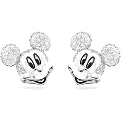 Swarovski Disney 100 Mickey Mouse Oorbellen Dames oorbellen Zilver 5668781 F,Silver gray
