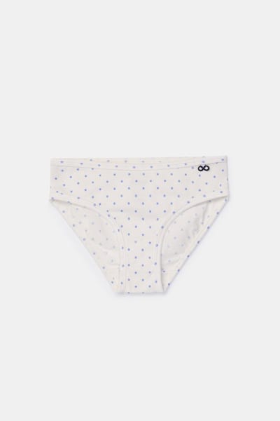 Woody - Duopack Slips - Bolletjes Print Blauw - 8 jaar