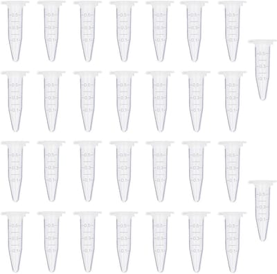 30 stuks microbuisjes voor sapcentrifuge - Conische centrifuge-tubes voor laboratoria en chemische experimenten (0,5 ml)