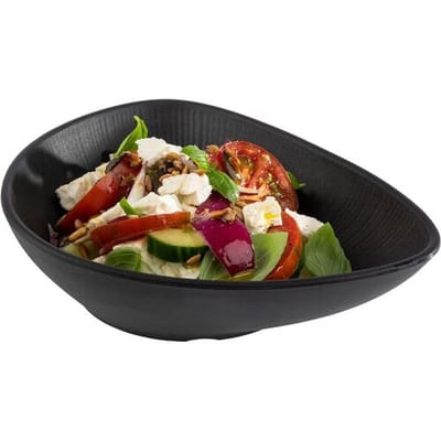 GGM Gastro (6 Stück) Schale - NERO - Melamin - 0,6 Liter - Schwarz
