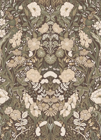 Boråstapeter Vliesbehang 5725 - Orangeri - Klassiek Groen - 53cm x 10.05m