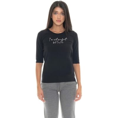 T-Shirt Lange Mouw Leone 1947 Woman Short Sleeves Braid