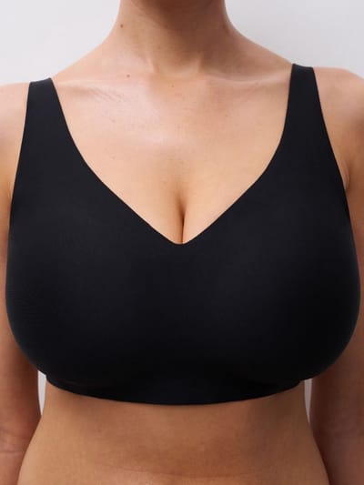 Chantelle - SoftStretch Power - Beugelloze plunge bh - naadloos - onzichtbaar - ZWART
