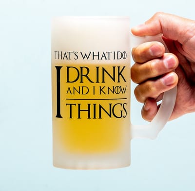 Bierpul I Drink And I Know Things van Ditverzinjeniet.nl