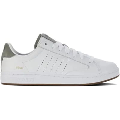 K-Swiss Heren Lozan Klub Volnerfleer Trainers (Wit/Grijs)