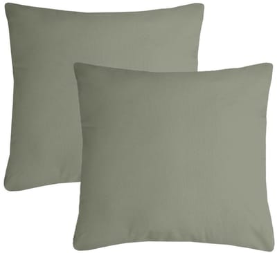 Stof Textile sierkussen Nelson - 2x - groen - 40 x 40 cm - bank kussens - zitkussens - binnen/buiten - polyester