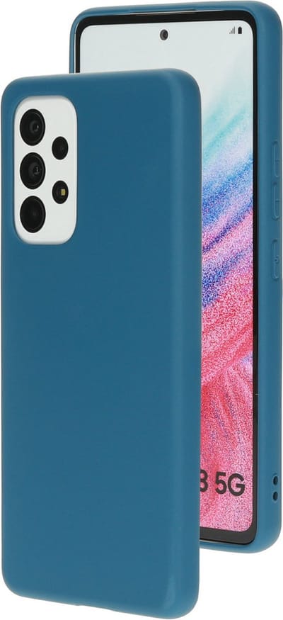 Mobiparts hoesje geschikt voor de Samsung Galaxy A53 5G - Siliconen - Blauw