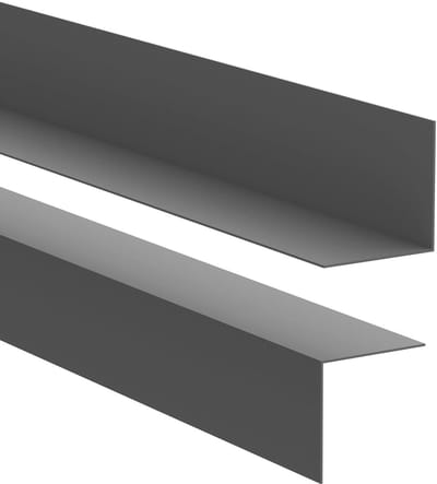 Sokkelprofiel PVC - Bodemprofiel Plint - Moderne Afwerking - Eenvoudige Montage - 200 cm - Donkergrijs