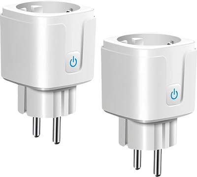 2 stuks Wlan Smart stopcontact - 16 A wifi-stopcontact timer - spraakbediening en afstandsbediening - thuis automatisering