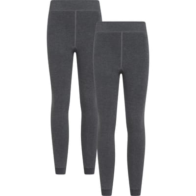 Mountain Warehouse Dames/Dames Fleece Gevoerde Thermische Legging (Set van 2) (Houtskool)