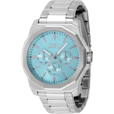 Invicta Speedway 48913 Heren Horloge - Quartz Uurwerk - Roestvrij Staal met blauwe Wijzerplaat - 42mm