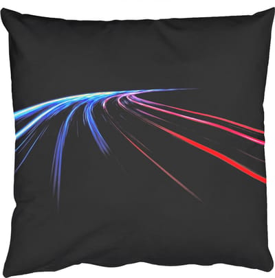 Sierkussens - Kussentjes Woonkamer - 50x50 cm - Strepen - Gebogen - Blauw