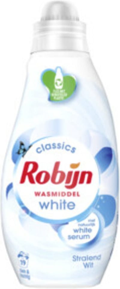 Robijn Klein & Krachtig Wasmiddel Stralend Wit 19 Wasbeurten 665 ml